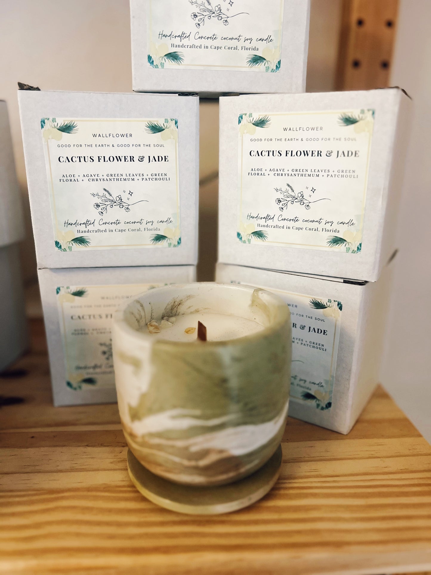 Cactus Flower & Jade