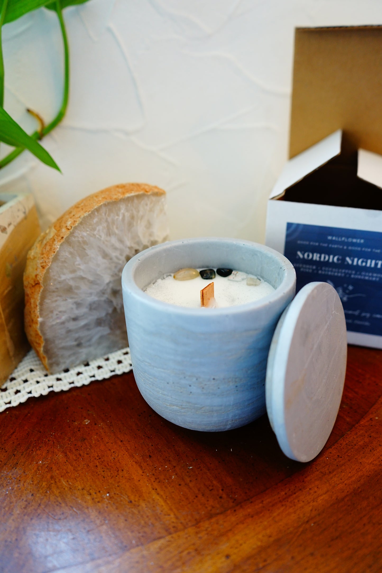 Seasonal Holiday Concrete Candle collection