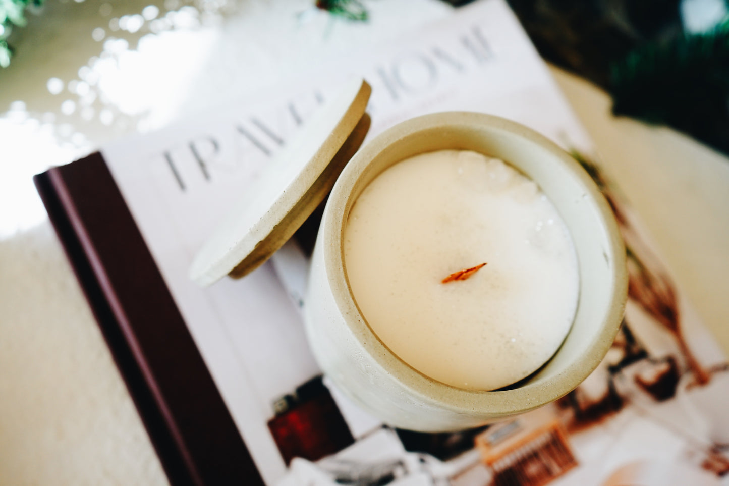 Seasonal Holiday Concrete Candle collection