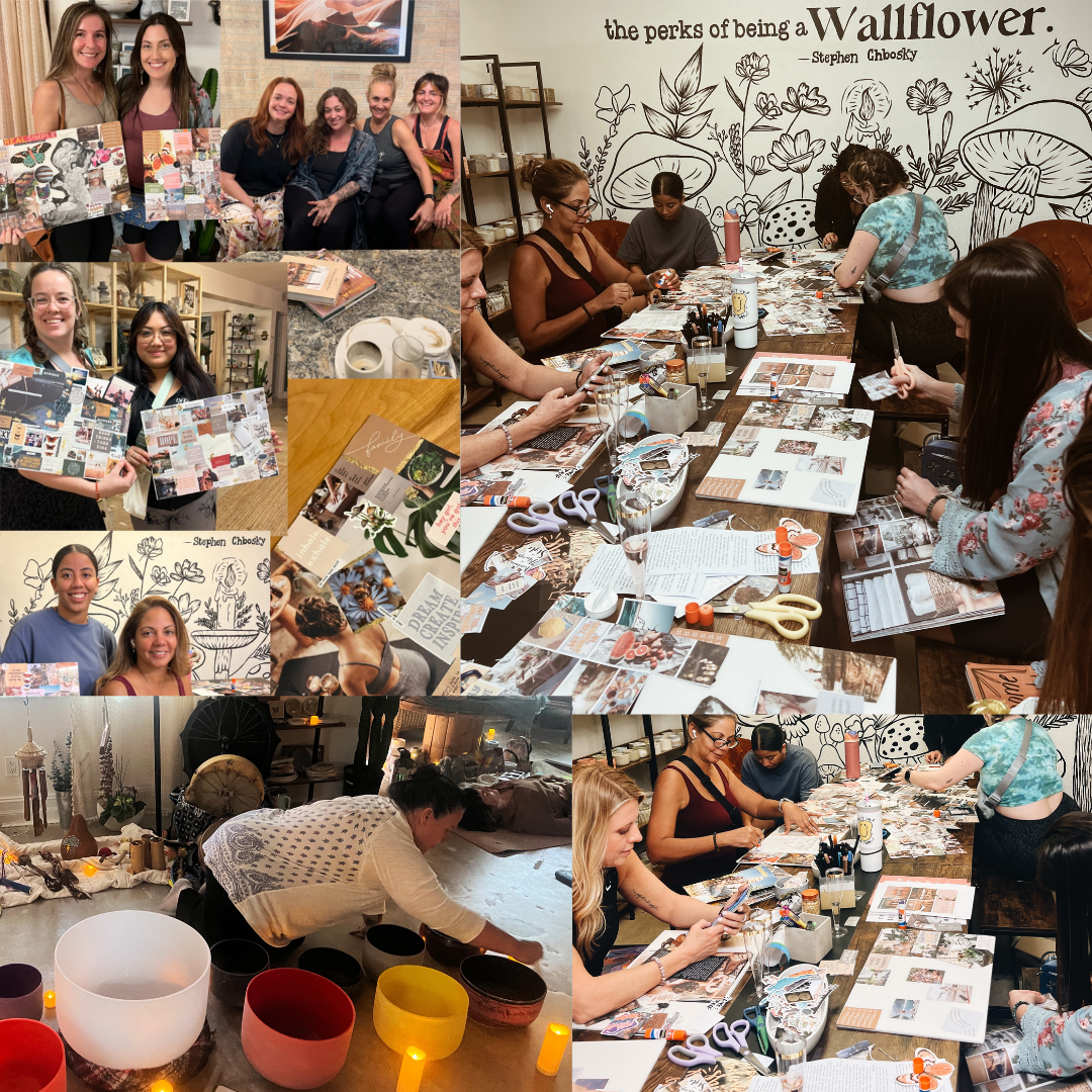 Sound Bath and Vision Boards!