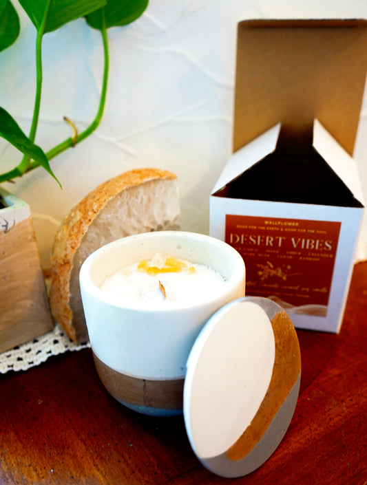 Desert Vibes Concrete Candle