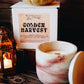 Golden Harvest Concrete Candle
