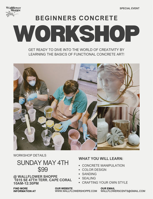 Concrete Workshop May 4th