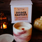 Golden Harvest Concrete Candle