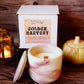 Golden Harvest Concrete Candle