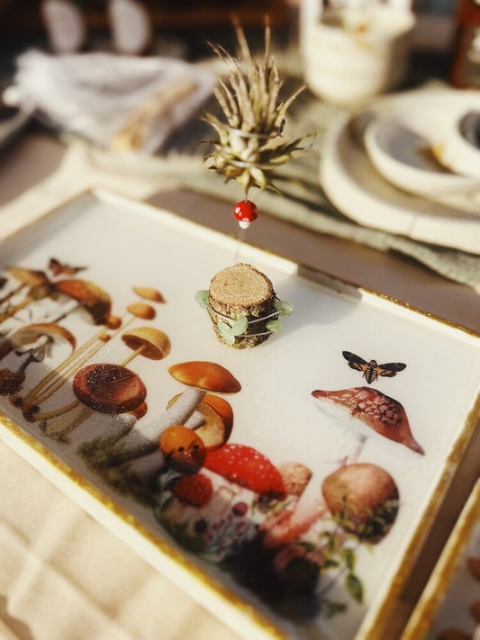 Mushroom Decorative Tray