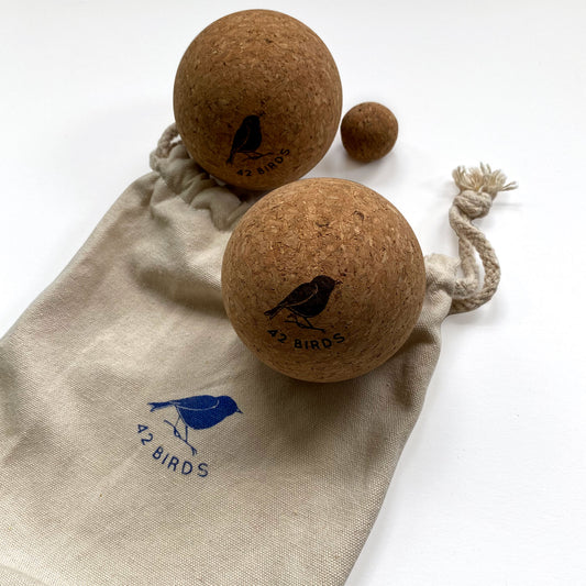 Cork Massage Therapy Balls “The Little Owls”
