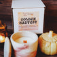 Golden Harvest Concrete Candle