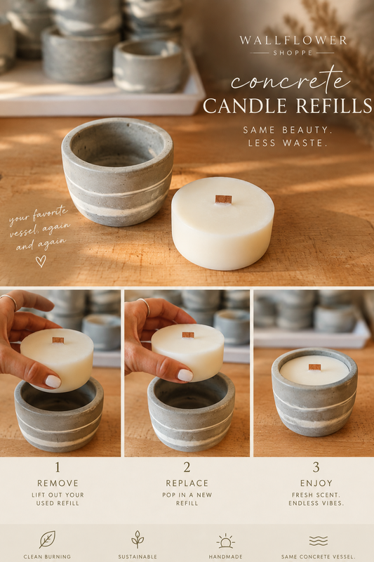 Concrete Candle REFILL
